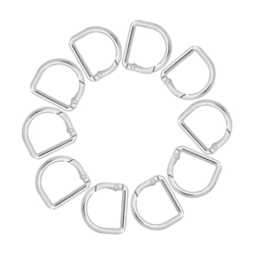 Veemoon 20 Stück Teiliges Kleine Metallkarabiner mit Federschnalle D-ring Clips Schlüsselanhänger Verschlüsse aus Langlebiger Zinklegierung für DIY Schlüsselbänder Taschenriemen Veemoon 20 Stück Teiliges Kleine Metallkarabiner mit Federschnalle D-ring Clips Schlüsselanhänger Verschlüsse aus Langlebiger Zinklegierung für DIY Schlüsselbänder Taschenriemen von Veemoon