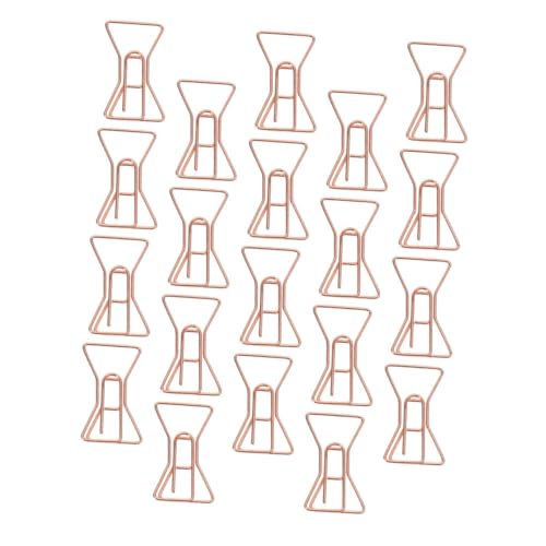 Veemoon 20 Stück Teiliges Metall Büroklammern mit Schleifen Design Einzigartige Paperclips für Dokumente Scrapbooking und Notizen Dekorativ und Praktisch für Schule und Büro von Veemoon