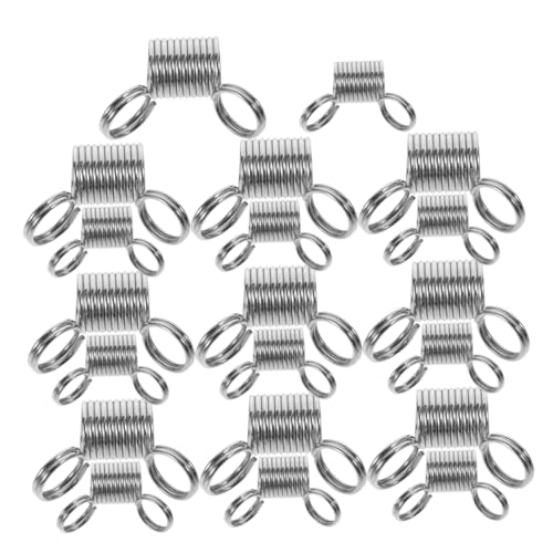 Veemoon 20 Stück Teiliges Metallfederklammern für Schmuckherstellung Rutschfeste Perlenklemmen zum Fixieren von Drahtperlen Vielseitige DIY Werkzeuge für Armbänder Halsketten und Ohrringe von Veemoon