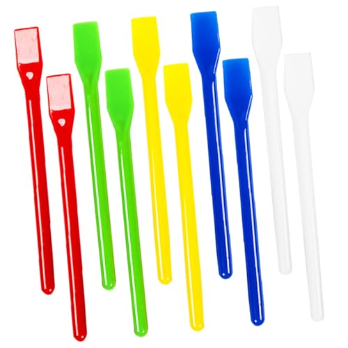 Veemoon 20 Stück Teiliges Rührstäbchen für Farbe Mischen Pigment Rührstab Bastelwerkzeug für Flüssigkeiten Sicher und Langlebig Vielseitig für Malen Büro Wiederverwendbar Zufällige Farbe von Veemoon