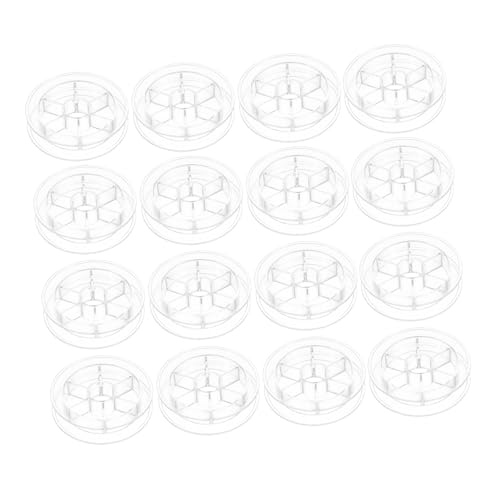 Veemoon 20 Stück Teiliges Transparente Garnspulen Aufbewahrungshalterung Drehbar Platzsparend für Nähmaschine Strick Stickzubehör Praktisch für Fadenverhinderung und Effizientes Arbeiten von Veemoon