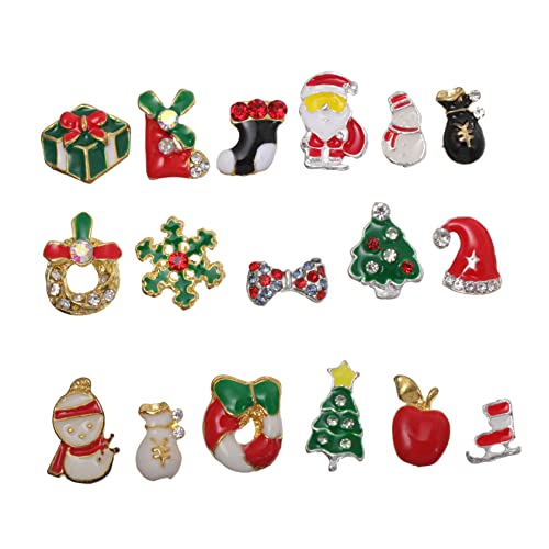 Veemoon 20 Stück Teiliges Weihnachts Nagelkunst aus Langlebigem Legierungs Material mit Vielseitigen Rivet Charms und Festlichen Schneeflocken Sowie Glockenmotiven für Kreative Diy Veemoon 20 Stück Teiliges Weihnachts Nagelkunst aus Langlebigem Legierungs Material mit Vielseitigen Rivet Charms und Festlichen Schneeflocken Sowie Glockenmotiven für Kreative Diy von Veemoon