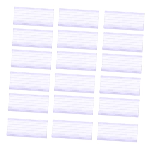 Veemoon 20 Stück Transparente PVC Preisetikettenhalter Gebogenes Design Einfach zu Befestigen Stabiler Preisschildhalter für Supermarktregale Einzelhandel Lang Passend für Regalkanten Veemoon 20 Stück Transparente PVC Preisetikettenhalter Gebogenes Design Einfach zu Befestigen Stabiler Preisschildhalter für Supermarktregale Einzelhandel Lang Passend für Regalkanten von Veemoon