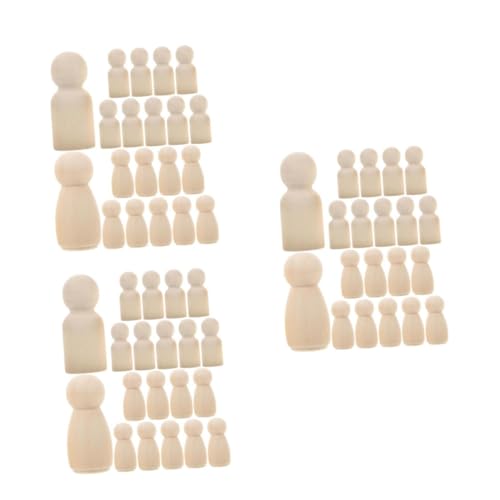 Veemoon 20 Stück Unvollendete Holzfiguren 35 Mm – DIY Pflockpuppen in Engelsform Zum Malen Und Gestalten Für Kreative Bastelprojekte - Hochzeiten Und Geburtstagsdekorationen von Veemoon