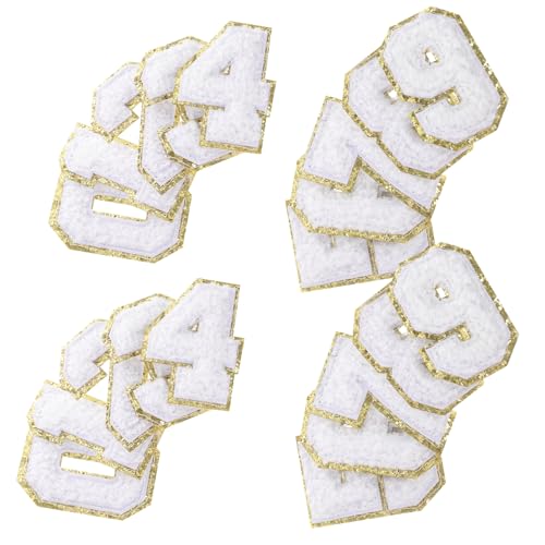 Veemoon 20 Stück digitaler Patch Flicken für Jacken Nummernpatches nähen Jeans-Patches Flecken bestickt Filzstoff Stoffapplikationen Aufnäher für Kleidung Polyester Weiß Veemoon 20 Stück digitaler Patch Flicken für Jacken Nummernpatches nähen Jeans-Patches Flecken bestickt Filzstoff Stoffapplikationen Aufnäher für Kleidung Polyester Weiß von Veemoon