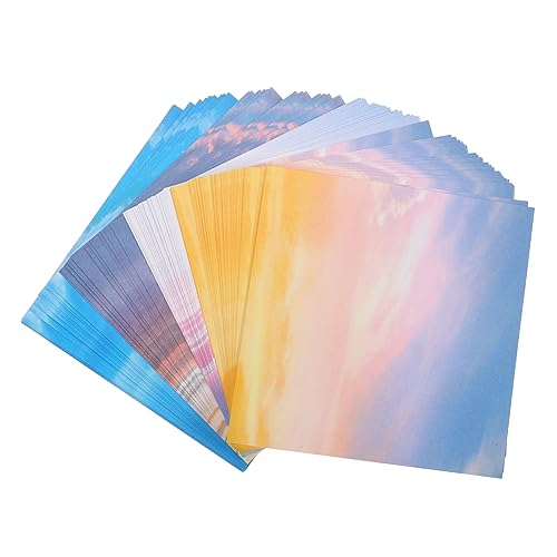 Veemoon 200 Blatt Doppelseitiges Origami Papier Bunt Quadratisch Bastelpapier für DIY Handarbeit Kreativ Basteln Party Dekoration Handwerk Zubehör von Veemoon
