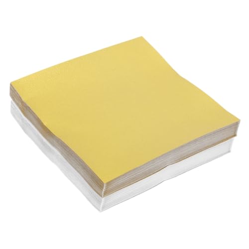 Veemoon 200 Blatt Einseitiges Metallic Origami Papier Quadratisch Glänzend Bastelpapier für DIY Projekte Glitzerndes Faltpapier in Gold und Silber für Dekoration und Geschenkverpackung von Veemoon