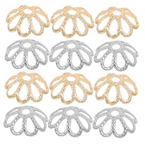 Veemoon 200 Stück Blüten Perlenkappen mit Hohlblumenmuster Dekorative Abstandshalter für Armbänder und Halsketten Stabile Schmuckzubehör für DIY Schmuckherstellung Veemoon 200 Stück Blüten Perlenkappen mit Hohlblumenmuster Dekorative Abstandshalter für Armbänder und Halsketten Stabile Schmuckzubehör für DIY Schmuckherstellung von Veemoon