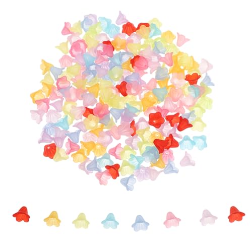 Veemoon 200 Stück Bunte Acryl-blumenperlen Matte Blüten-perlenkappen für Schmuckherstellung Leichte Langlebige Spacer für DIY Halsketten Armbänder Ohrringe Veemoon 200 Stück Bunte Acryl-blumenperlen Matte Blüten-perlenkappen für Schmuckherstellung Leichte Langlebige Spacer für DIY Halsketten Armbänder Ohrringe von Veemoon