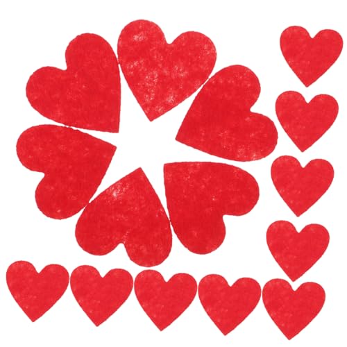 Veemoon 200 Stück Filzherzen Aufnäher Rot DIY Herzform Bastelpatches für Kleidung Haaraccessoires Scrapbooking Dekoration Veemoon 200 Stück Filzherzen Aufnäher Rot DIY Herzform Bastelpatches für Kleidung Haaraccessoires Scrapbooking Dekoration von Veemoon