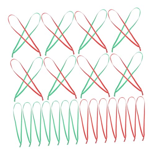 Veemoon 200 Stück Party Und Grüne Bänder Deko Seile Zubehör Zum Aufhängen Dünnes Dekoratives Rotes Band Ornament Gebundene Dekorationen Weihnachtsaufhänger Für Weihnachtsbaum von Veemoon