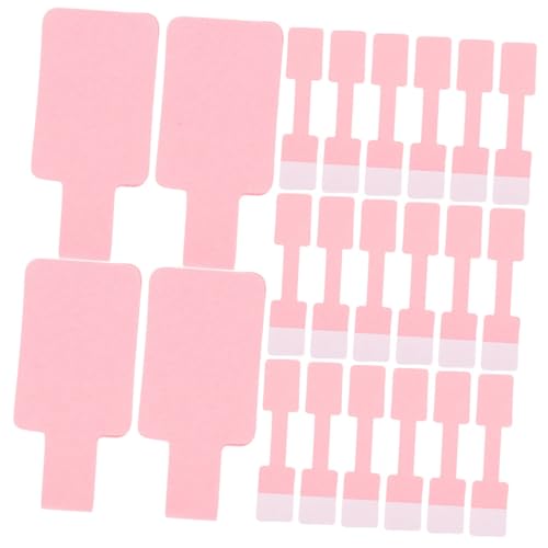 Veemoon 200 Stück Schmuckarmband Preisaufkleber Kleine Aufkleber selbstklebendes Preisschild Schmuckpreis -Etikettenaufkleber Aufkleberetiketten präsentieren Klebetiketten Kraftpapier Rosa von Veemoon