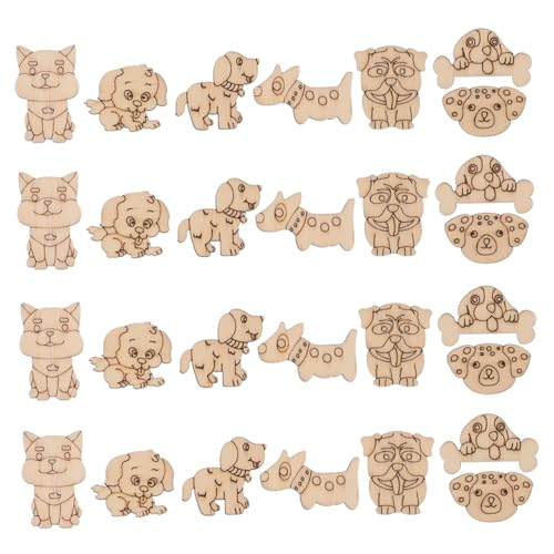 Veemoon 200 Stück Tiere Holzscheiben Bastelset zum Bemalen Unlackierte Katzen und Hundemotive Stabile Holzfiguren für DIY Dekoration Halloween Weihnachten Kreative Veemoon 200 Stück Tiere Holzscheiben Bastelset zum Bemalen Unlackierte Katzen und Hundemotive Stabile Holzfiguren für DIY Dekoration Halloween Weihnachten Kreative von Veemoon
