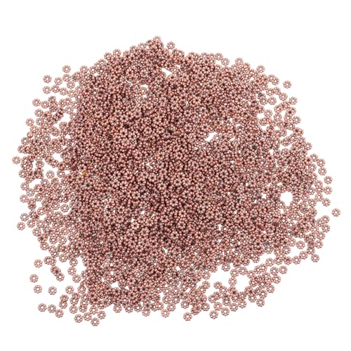 Veemoon 2000 Stück Blumenförmige Perlenschmuckzubehör Charme Perlen Für Schmuckhersteller Schmuck Abstandsperlen Rosa Rocailles Dekorativ Hängend Geformt Gefärbt Plastik von Veemoon