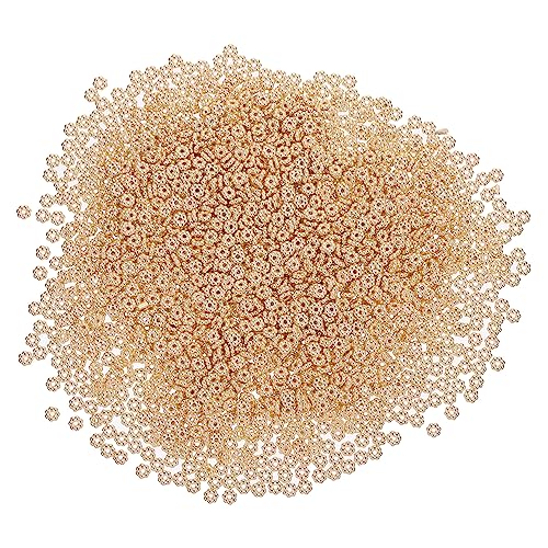 Veemoon 2000 Stück Teiliges Blütenförmige Kunststoffperlen Abs Delicate Beads für DIY Schmuckherstellung Langlebige Bastelperlen für Armbänder und Halsketten Goldfarben Veemoon 2000 Stück Teiliges Blütenförmige Kunststoffperlen Abs Delicate Beads für DIY Schmuckherstellung Langlebige Bastelperlen für Armbänder und Halsketten Goldfarben von Veemoon