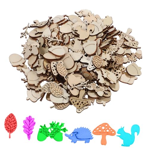 Veemoon 200Stücke Unbehandelte Holzscheiben für DIY Holzhandwerk Naturholz Tiere Pflanzen Formen Sicher der Anwendung für Bastelprojekte und Holzdekoration Vielseitige Veemoon 200Stücke Unbehandelte Holzscheiben für DIY Holzhandwerk Naturholz Tiere Pflanzen Formen Sicher der Anwendung für Bastelprojekte und Holzdekoration Vielseitige von Veemoon