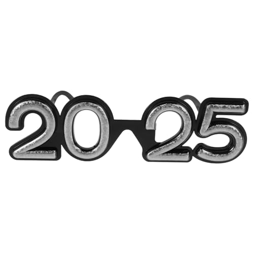Veemoon 2025-Brille: Silvester- 2025-Neujahrsbrille Klasse Von 2025 Zahlenbrille Karneval Weihnachten Brille Für Abschlussfeier Karneval Halloween Partyzubehör von Veemoon