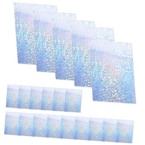 Veemoon 20Blätter Glitzerpapier Aufkleberpapier Bedruckbare Selbstklebende Folie Für Tintenstrahldrucker Und Laserdrucker Holographisches Glänzendes von Veemoon