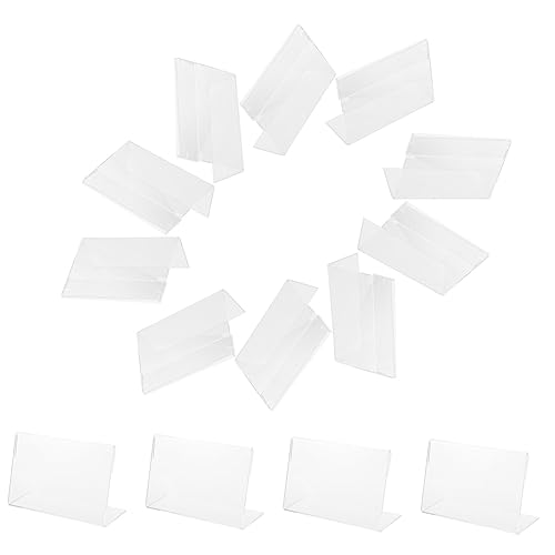 Veemoon 20Stücke Acryl Preisschildhalter Form Transparent für Einzelhandel Büro und Veranstaltungen für Preisanzeigen und Tischkarten Veemoon 20Stücke Acryl Preisschildhalter Form Transparent für Einzelhandel Büro und Veranstaltungen für Preisanzeigen und Tischkarten von Veemoon