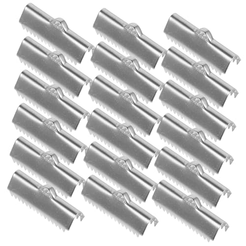 Veemoon 20Stücke Bandklemmen für Lederbänder Eleganter Farbton Flexible Anwendung für Verschiedene Lederstärken Langlebige Schmuckzubehör für Designs von Veemoon