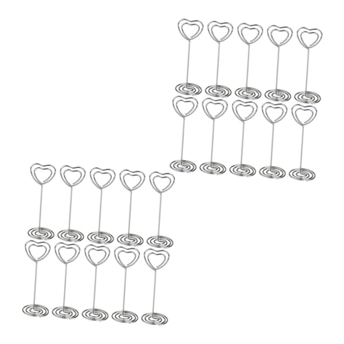 Veemoon 20Stücke Dekorative Kartenclips Praktischer Memo Halter für Fotos Notizen und Tischkarten Design für Partys Hochzeiten von Veemoon