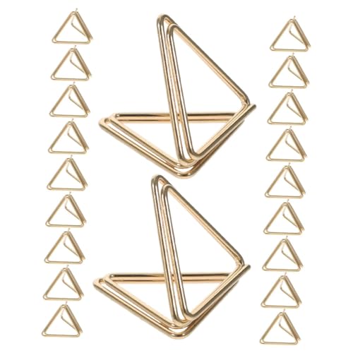 Veemoon 20Stücke Mini Platzkartenhalter Dreiecksform Goldene Büroklammern Für Hochzeiten Veranstaltungen Und Tischdekoration Geformte Büroklammern Für Namensschilder Veemoon 20Stücke Mini Platzkartenhalter Dreiecksform Goldene Büroklammern Für Hochzeiten Veranstaltungen Und Tischdekoration Geformte Büroklammern Für Namensschilder von Veemoon