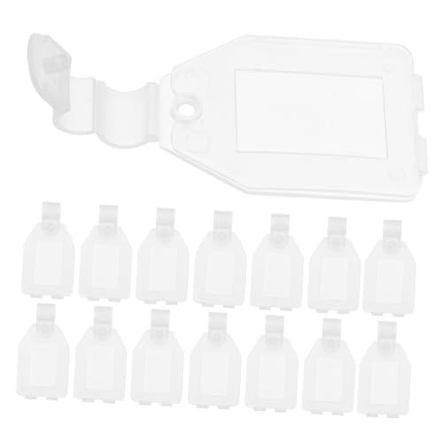 Veemoon 20Stücke Preisschild Halter Für Einzelhandel Transparente Etikettenhalter Mit Clip Für Preisschilder Im Supermarkt Halbdurchsichtig Langlebig von Veemoon