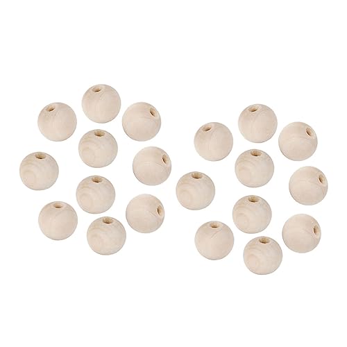 Veemoon 20Stücke Runde Holzperlen DIY Bastelzubehör Für Schmuckherstellung Hellgelb Für Armbänder Und Anhänger Einfache Holzperlen Für Handarbeiten Veemoon 20Stücke Runde Holzperlen DIY Bastelzubehör Für Schmuckherstellung Hellgelb Für Armbänder Und Anhänger Einfache Holzperlen Für Handarbeiten von Veemoon