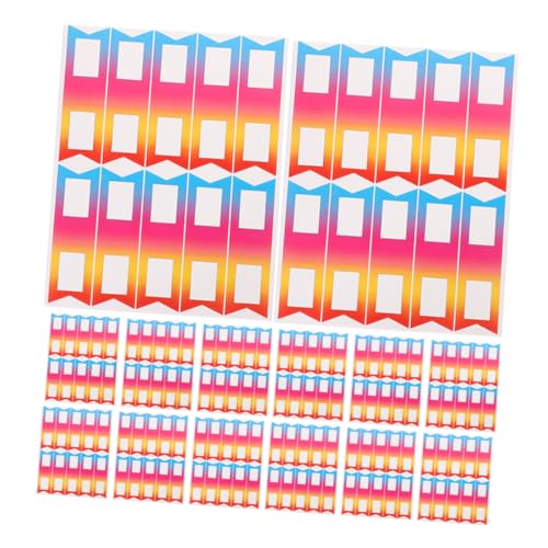 Veemoon 24 Blatt Bleistift etiketten aufkleber benutzerdefinierter Stempel Etikettorganisator Ablaufdatumaufkleber Wasserfeste Etiketten für Flaschen Namensschild-Aufkleber Papier von Veemoon