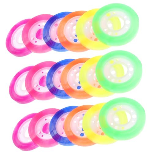 Veemoon 24 Rollen Bunte Transparente Klebebänder DIY Tape Sticker für Scrapbooking Planer Tagebücher Geschenkverpackung und Bastelprojekte von Veemoon