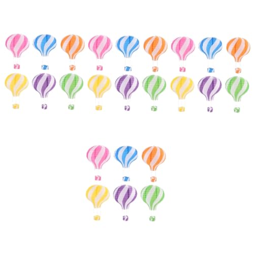 Veemoon 24 Stk Heißluftballon-papierlaterne Partydekorationen Hochzeitsdekoration Chinesische Laternen Heißluftballon-dekor Zum Aufhängen Papierballon Festlich Dekorative Gegenstände von Veemoon