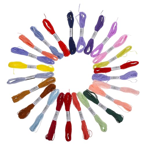 Veemoon 24 Stück Kreuzstichgarnsatz Stickgarn Stickmaschine Thread Nähgarn von Hand Zubehör für DIY-Stickprojekte Nähset für Erwachsene Naehstiche Bastelgarn zum Nähen Polyester Baumwolle Veemoon 24 Stück Kreuzstichgarnsatz Stickgarn Stickmaschine Thread Nähgarn von Hand Zubehör für DIY-Stickprojekte Nähset für Erwachsene Naehstiche Bastelgarn zum Nähen Polyester Baumwolle von Veemoon