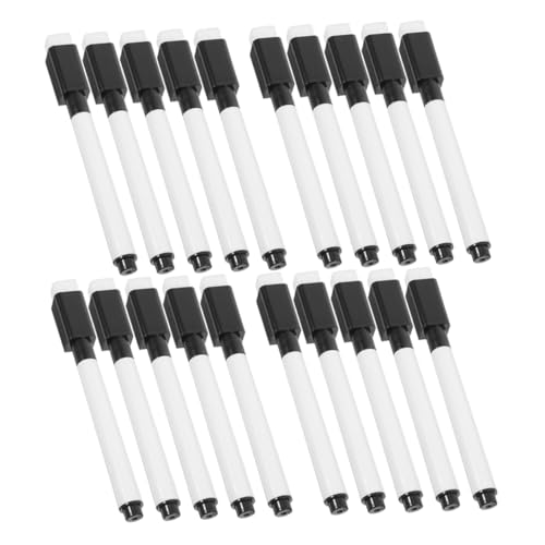 Veemoon 24 Stück Magnetische Whiteboard Marker mit Integriertem Radierer Spitze Abwischbare Stifte für Schule Büro und Vielseitige Anwendungen von Veemoon