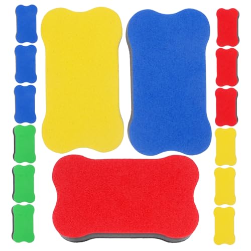 Veemoon 24 Stück Magnetische Whiteboard Radierer für Klassenzimmer Trockenlöschradierer aus Wiederverwendbar und Waschbar für Unterricht und von Veemoon