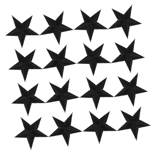 Veemoon 24 Stück Pentagramm-Patch Kleiderflicken aufbügeln Gestickte Stern-Aufnäher zum Aufbügeln Stickaufnäher aufnähen Sternenaufnäher für Kleidung Polyester Schwarz Veemoon 24 Stück Pentagramm-Patch Kleiderflicken aufbügeln Gestickte Stern-Aufnäher zum Aufbügeln Stickaufnäher aufnähen Sternenaufnäher für Kleidung Polyester Schwarz von Veemoon