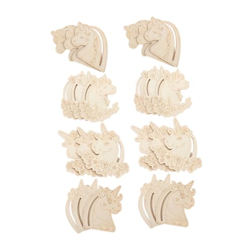 Veemoon 24 Stück Teiliges DIY Holz Einhorn Bastelplatten aus Naturbelassenem Holz Unlackierte Einhornscheiben zum Bemalen Kreative Holzfiguren für Kinderhandwerk und Geschenkideen Veemoon 24 Stück Teiliges DIY Holz Einhorn Bastelplatten aus Naturbelassenem Holz Unlackierte Einhornscheiben zum Bemalen Kreative Holzfiguren für Kinderhandwerk und Geschenkideen von Veemoon