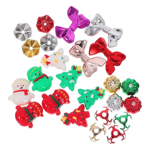 Veemoon 24 Stück Teiliges Handbemalter Weihnachts Spacer Perlen für Diy Handyketten Armbänder Halsketten und Ohrringe Bunte Kunststoffperlen mit Kappen für Kreative Bastelprojekte Veemoon 24 Stück Teiliges Handbemalter Weihnachts Spacer Perlen für Diy Handyketten Armbänder Halsketten und Ohrringe Bunte Kunststoffperlen mit Kappen für Kreative Bastelprojekte von Veemoon