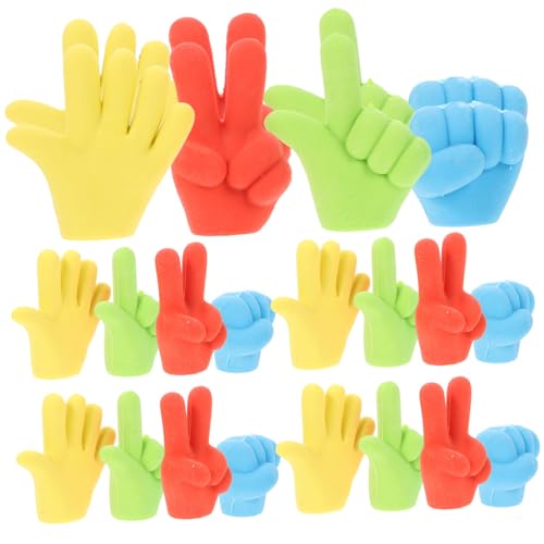 Veemoon 24 Stück Teiliges Kleine Fingerform Radiergummis für Buntes Sicheres Material Lustige Radierer Schüler für Schule und Party von Veemoon
