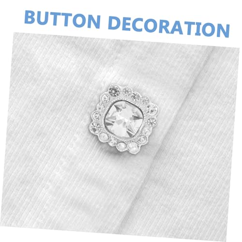 Veemoon 24 Stück Teiliges Silberne Strass Kristallknöpfe Quadratisch Funkelnde Dekorative Knöpfe zum Nähen für Hochzeitskleider DIY Bastelarbeiten Kleidung Taschen und Verzierungen Veemoon 24 Stück Teiliges Silberne Strass Kristallknöpfe Quadratisch Funkelnde Dekorative Knöpfe zum Nähen für Hochzeitskleider DIY Bastelarbeiten Kleidung Taschen und Verzierungen von Veemoon
