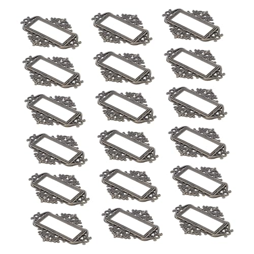 Veemoon 24 Stück Teiliges Vintage Metall Etikettenrahmen Stabile Schubladen Schrankkartenhalter Dekorative Antike Beschriftungsrahmen für Büro Wohnmöbel für Akten Holzboxen Veemoon 24 Stück Teiliges Vintage Metall Etikettenrahmen Stabile Schubladen Schrankkartenhalter Dekorative Antike Beschriftungsrahmen für Büro Wohnmöbel für Akten Holzboxen von Veemoon