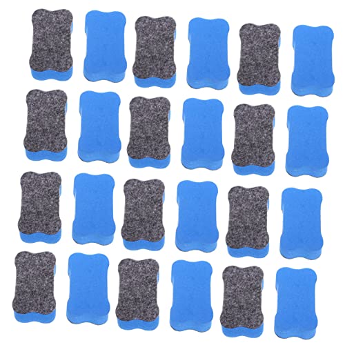 Veemoon 24 Stück Whiteboard Radierer Trockene Whiteboard Reinigungsradierer Whiteboard Staubtuch Magnetischer Tafelreiniger Wischer Tafelradierer Filz Schulkinder Radiergummis Eva von Veemoon