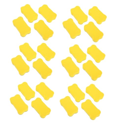 Veemoon 24 Stück Whiteboard-radierer Kreidetafel-radiergummis Trocken Löschen Magnetischer Whiteboard -radiergummi Bildung Bastelbedarf Whiteboards Trocken Abwischbar Eva-filztuch Yellow von Veemoon
