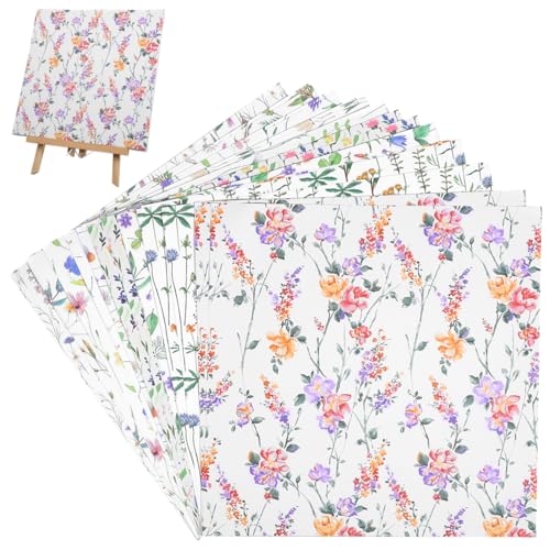 Veemoon 24Blätter Scrapbook Papier mit Dekorativen Blumenmustern Ästhetisches Journaling Zubehör für Basteln und Kartenherstellung Bastelpapier für Scrapbooking Veemoon 24Blätter Scrapbook Papier mit Dekorativen Blumenmustern Ästhetisches Journaling Zubehör für Basteln und Kartenherstellung Bastelpapier für Scrapbooking von Veemoon