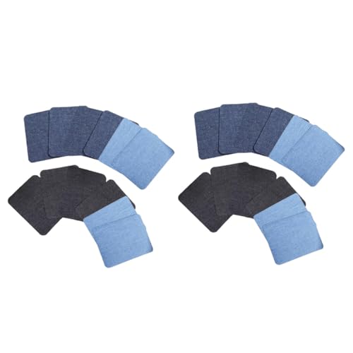 Veemoon 24Stücke Teiliges Jeans Reparatur Kit mit Selbstklebenden Flicken Vielseitige Kleidungspatches Aufbügeln und Dekorieren von Jeans von Veemoon