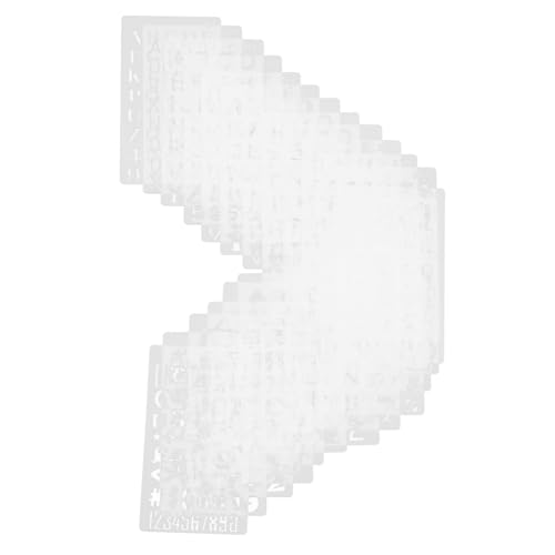 Veemoon 24Stücke Teiliges Set Hohle Malerei Schablonen Vorlage für Alphabet und Wiederverwendbare Schablonen für Journal Notizbuch Scrapbooking und DIY Kreativprojekte von Veemoon