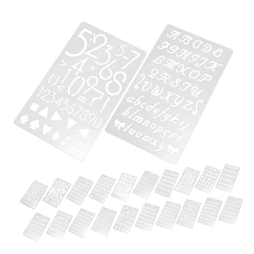 Veemoon 24Stücke Wiederverwendbare Schablonen für Buchstaben und Zahlen Große Malvorlagen für DIY Projekte Wandgestaltung und Kreative Veemoon 24Stücke Wiederverwendbare Schablonen für Buchstaben und Zahlen Große Malvorlagen für DIY Projekte Wandgestaltung und Kreative von Veemoon