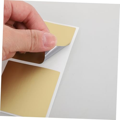 Veemoon 25 Blatt Goldene DIY Scratch Off Sticker Peel And Stick Aufkleber für Partyspiele Gewinnspiele und Interaktive Aktivitäten für Geburtstagsfeiern und Events von Veemoon