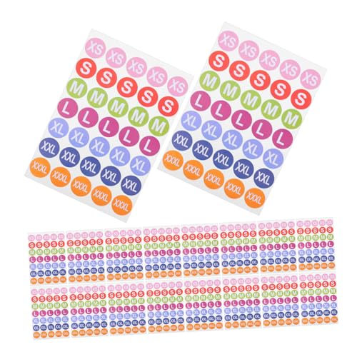 Veemoon 25 Blatt Kleidung Größenetiketten Aufkleber Vielseitig für Kleidung Schuhe Hüte Einfache Klare Beschriftung Kompatibel für Textilien und Accessoires Zeitsparend und Praktisch Veemoon 25 Blatt Kleidung Größenetiketten Aufkleber Vielseitig für Kleidung Schuhe Hüte Einfache Klare Beschriftung Kompatibel für Textilien und Accessoires Zeitsparend und Praktisch von Veemoon