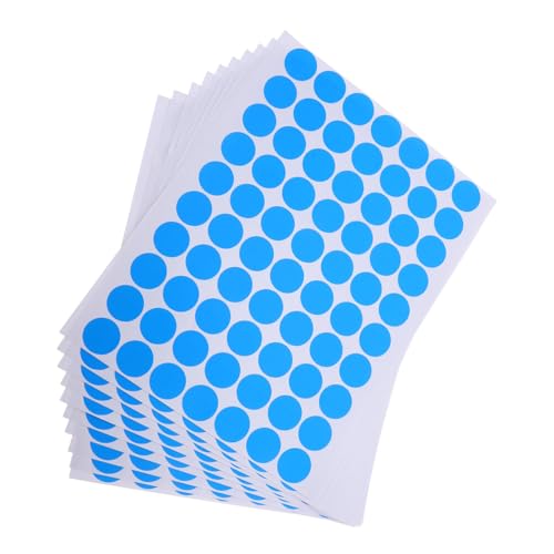 Veemoon 25 Blatt Wasserdichte Runde Aufkleber Bögen Selbstklebende Pvc-etiketten Flexibel Reißfest Bedruckbar Vielseitig für Verpackung Büro Lebensmittel Industrie von Veemoon