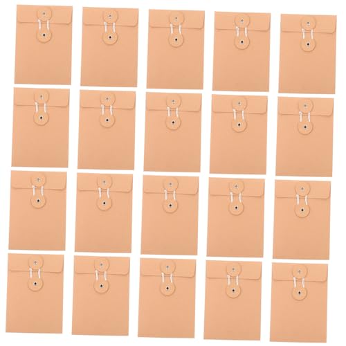 Veemoon 25 Stück Teiliges Kraftpapier Dokumentenordner mit Schnurverschluss Robuste Verschließbare Aktenhüllen Vielseitiger Papier organizer für Büro Schule und Persönliche Nutzung von Veemoon
